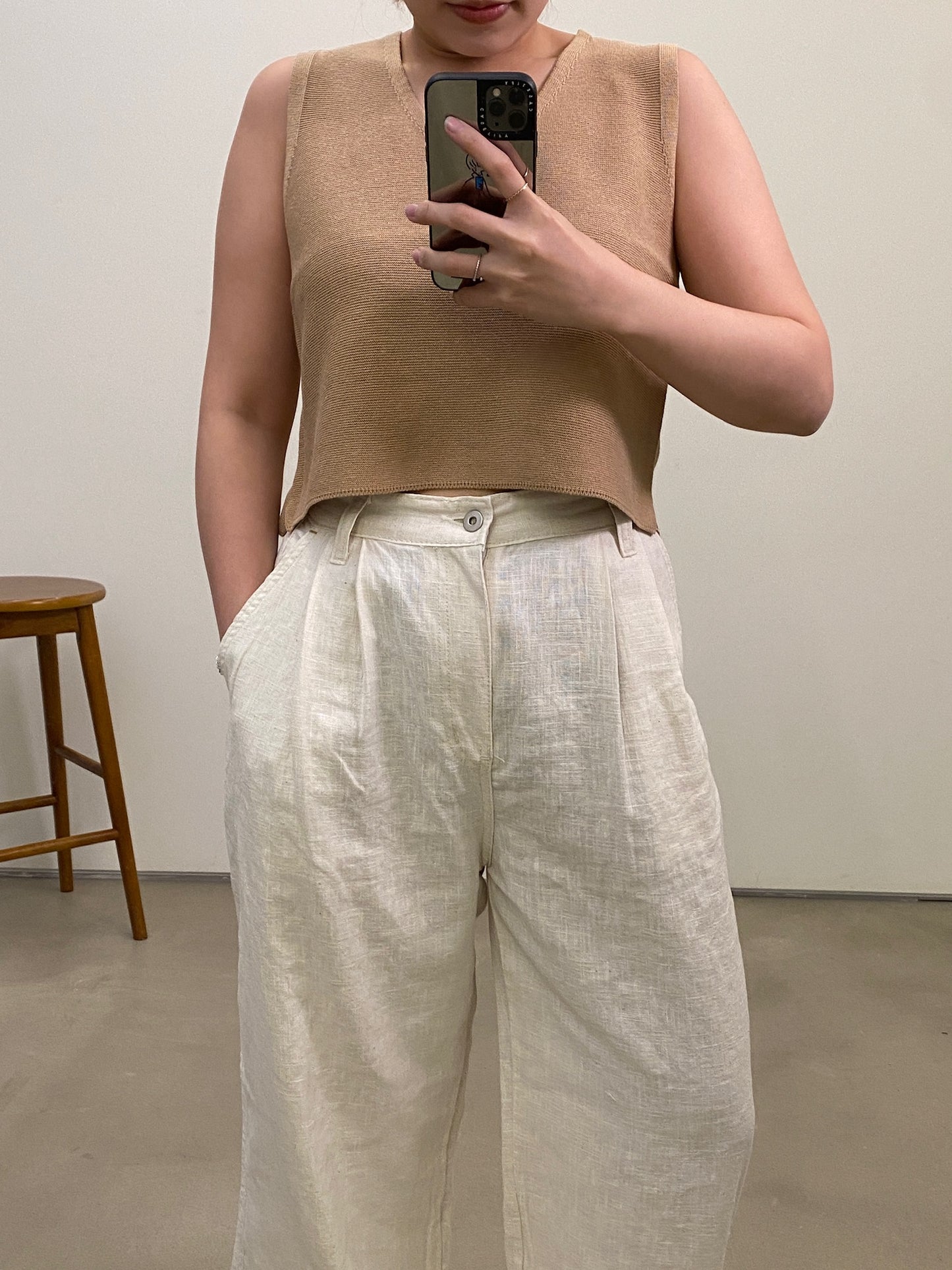 V-neck Sleeveless Knit Top | 23SS-2508