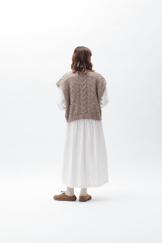 Oversized Twist Vest | 22FW-2505