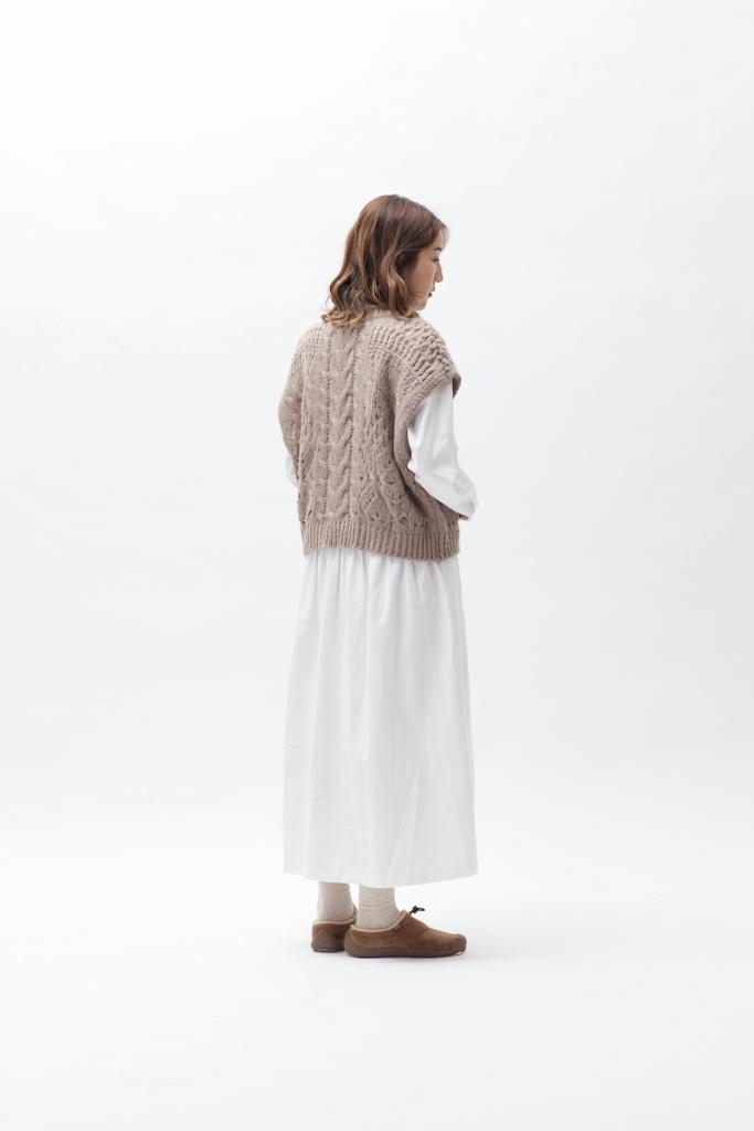 Oversized Twist Vest | 22FW-2505