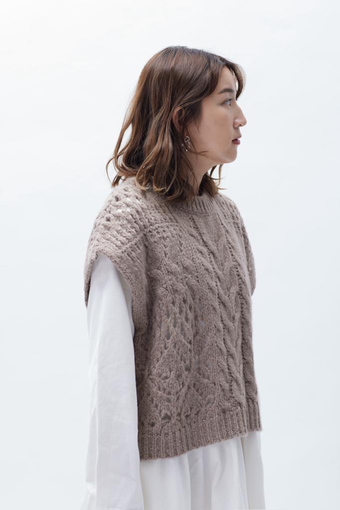 Oversized Twist Vest | 22FW-2505