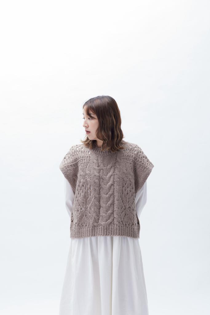 Oversized Twist Vest | 22FW-2505