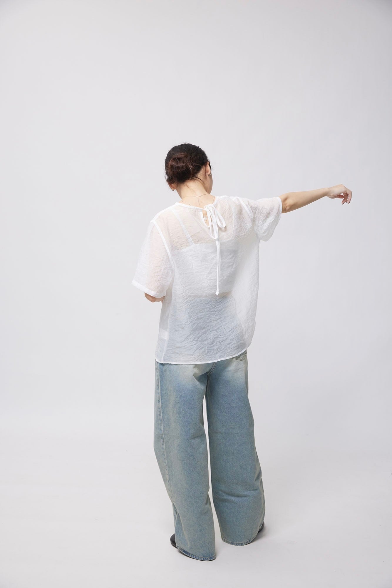 24SS-2303 | See Though S/S Blouse