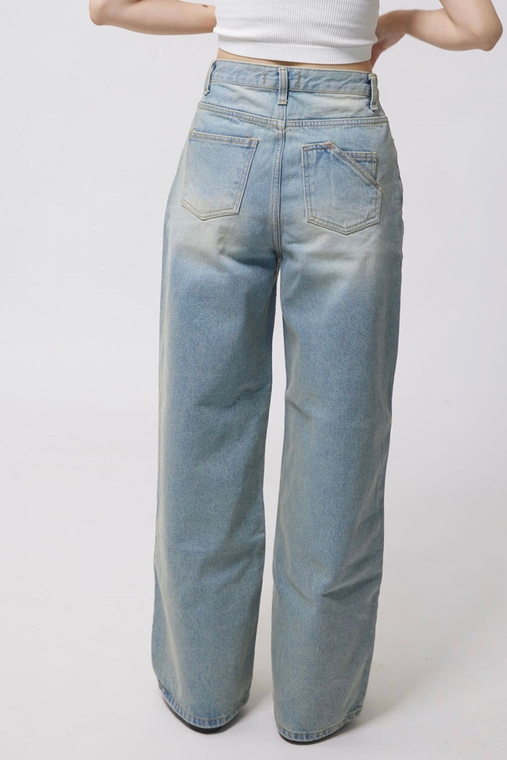 24SS-2212 | Washed Straight Jeans