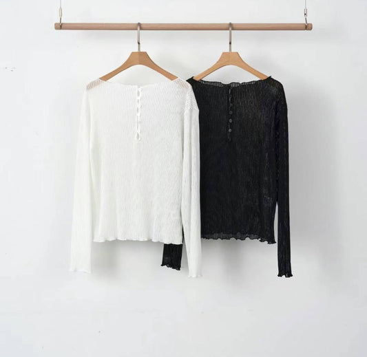 24SS-2407 | Boat Neck L/S Top