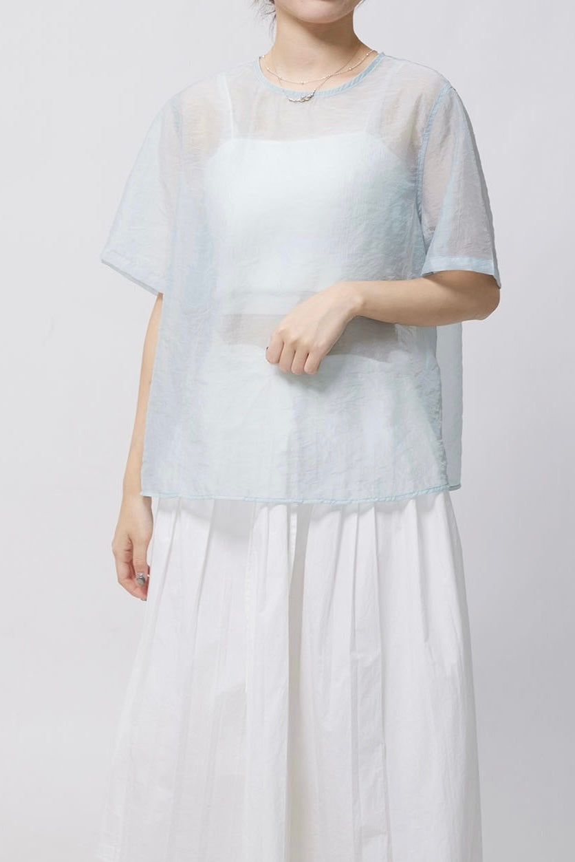 24SS-2303 | See Though S/S Blouse