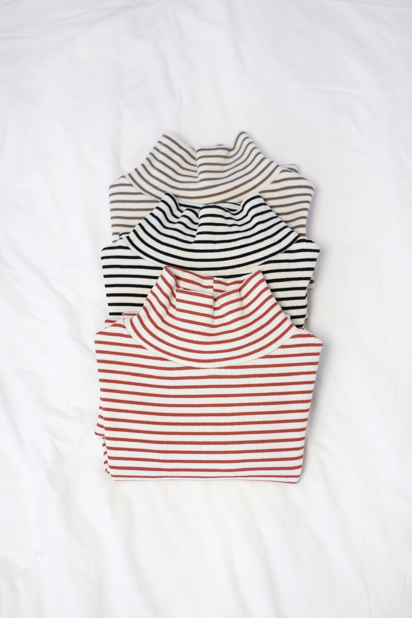 23FW-2403 | Striped Half Neck L/S Tee