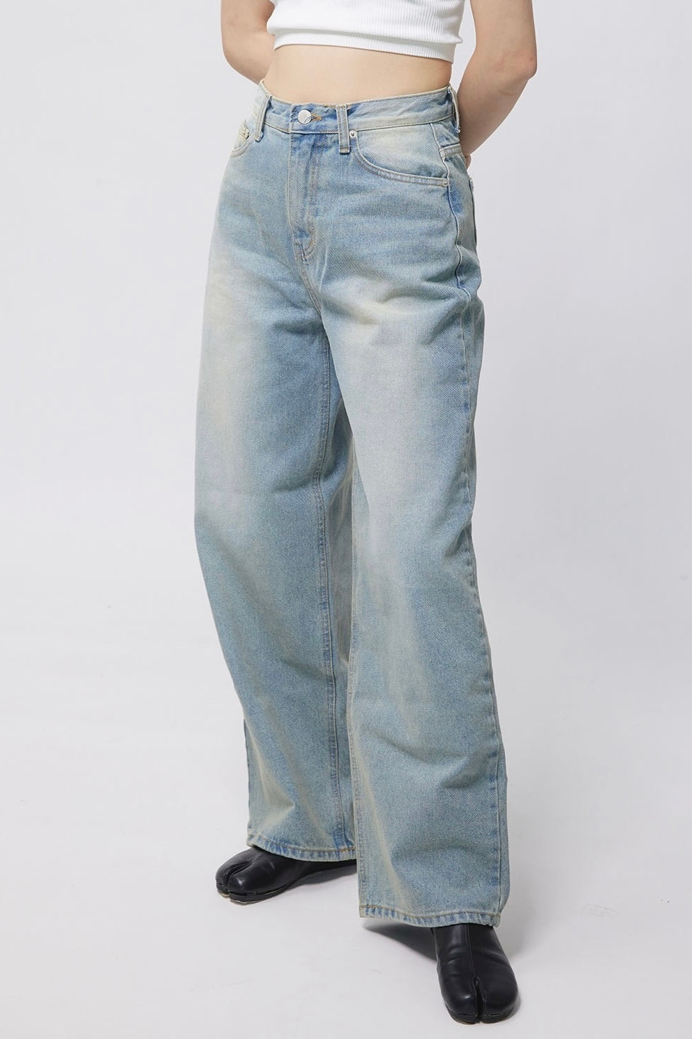 24SS-2212 | Washed Straight Jeans