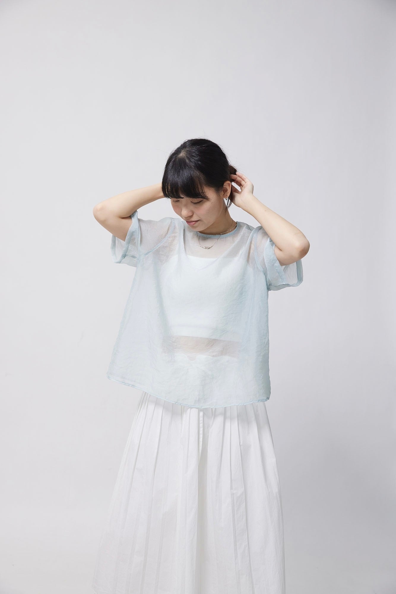 24SS-2303 | See Though S/S Blouse