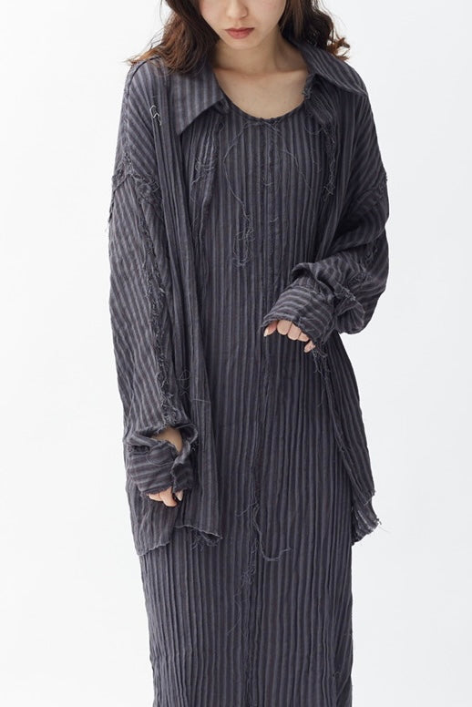 Straight Grained Oversized Shirt |  23SS-2306