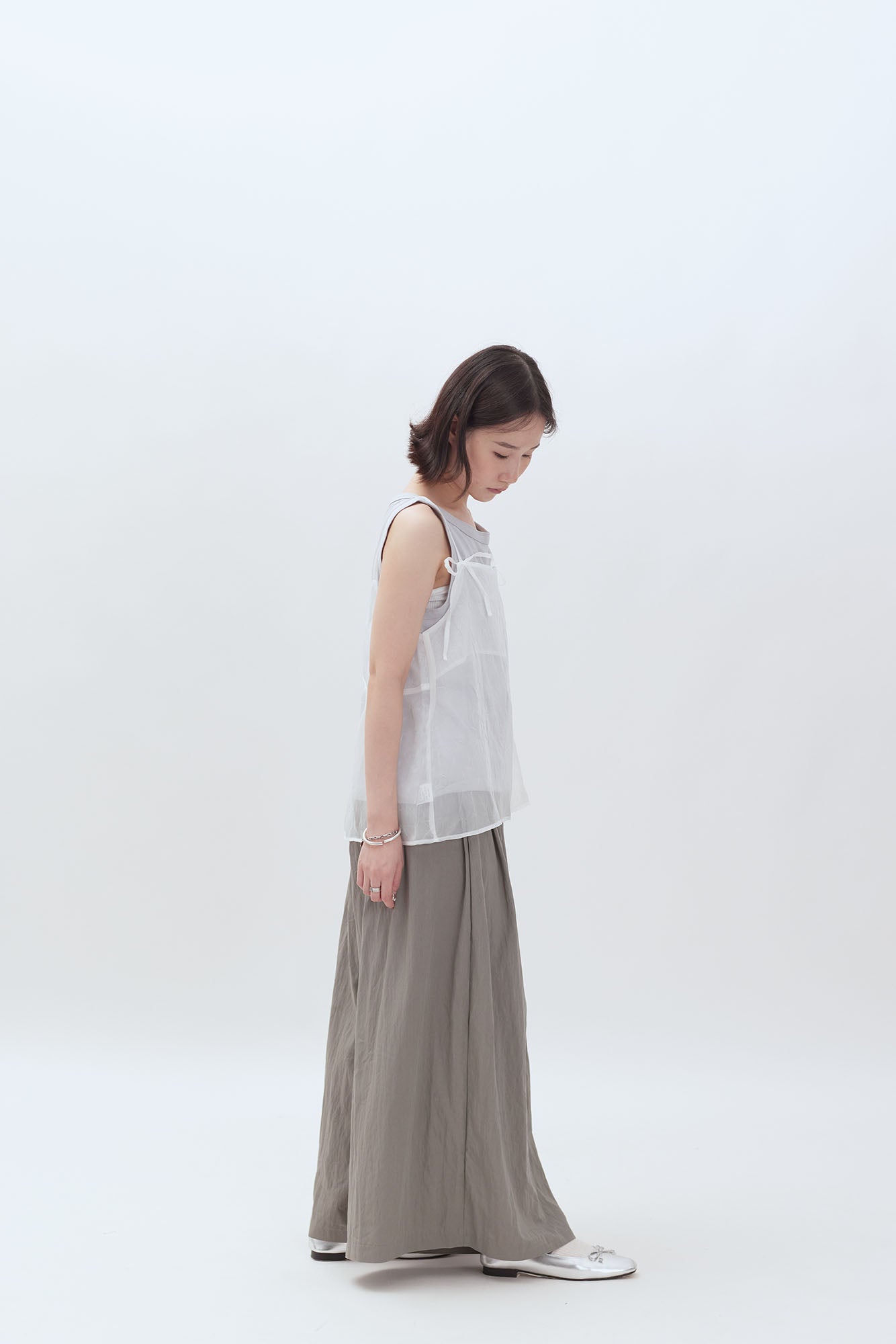 24SS-2424 | See-though Tie Vest