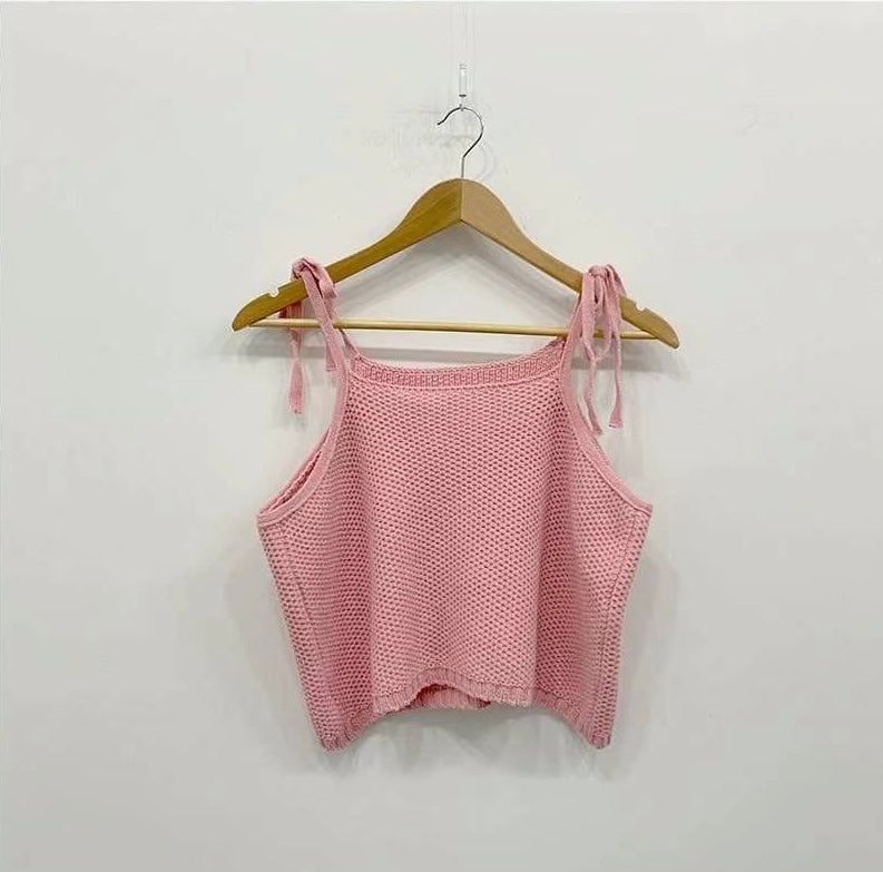 Rosette Knit Tank Top | 23SS-2511