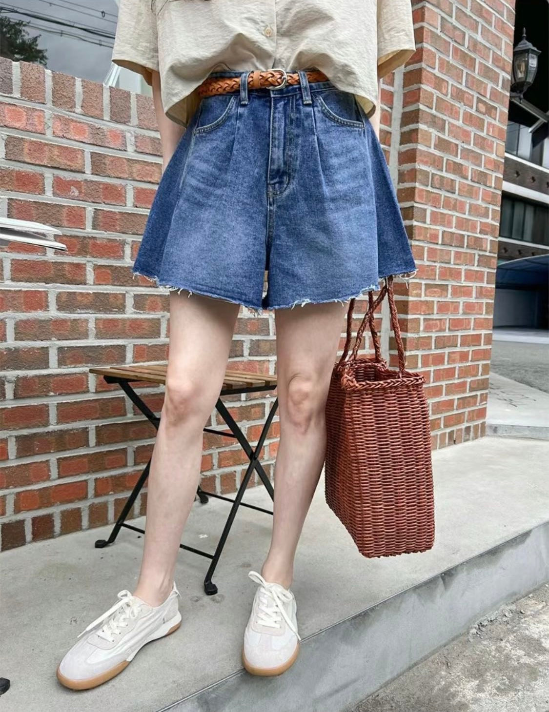 A-Line Denim Shorts | 23SS-2227