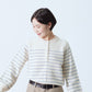 24SS-2502 | Hayley Neck Striped Sweater