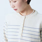 24SS-2502 | Hayley Neck Striped Sweater