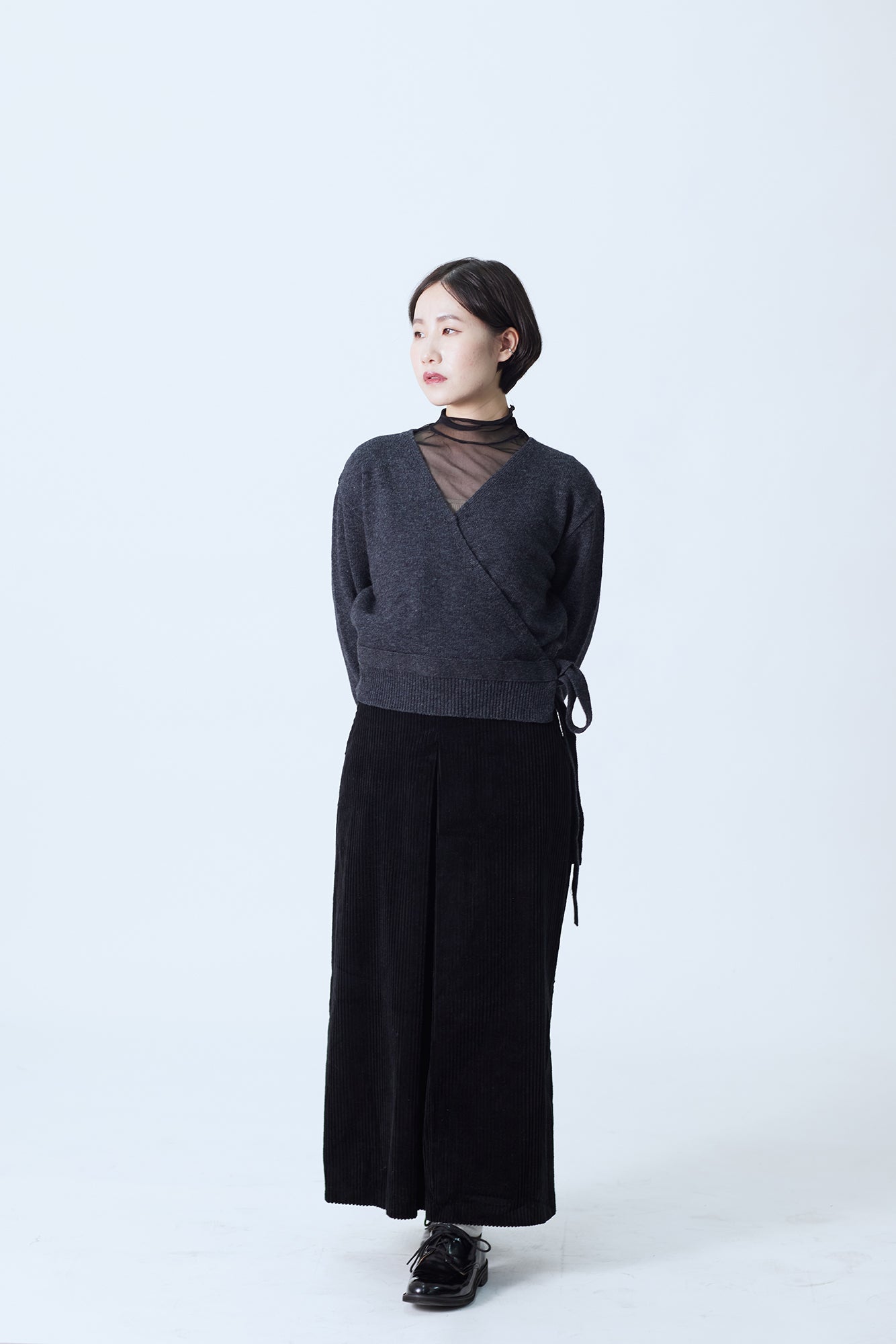 23FW-2201 | Corduroy Pleated Skirt