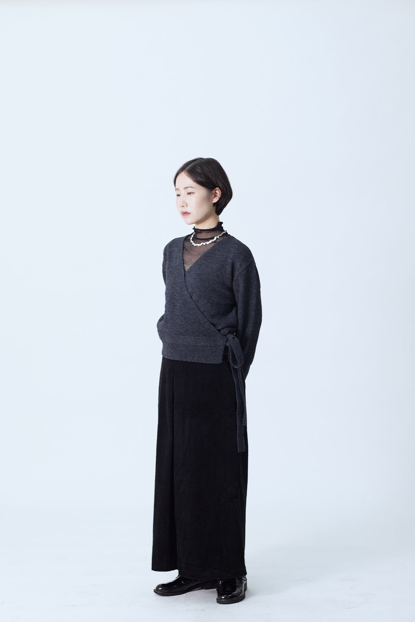 23FW-2201 | Corduroy Pleated Skirt