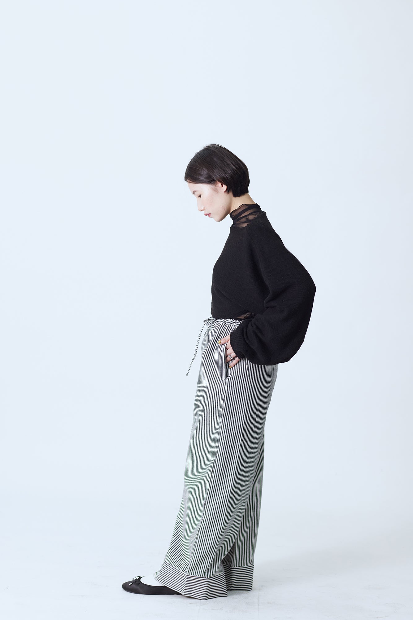 23FW-2204 | Striped Wide Pants