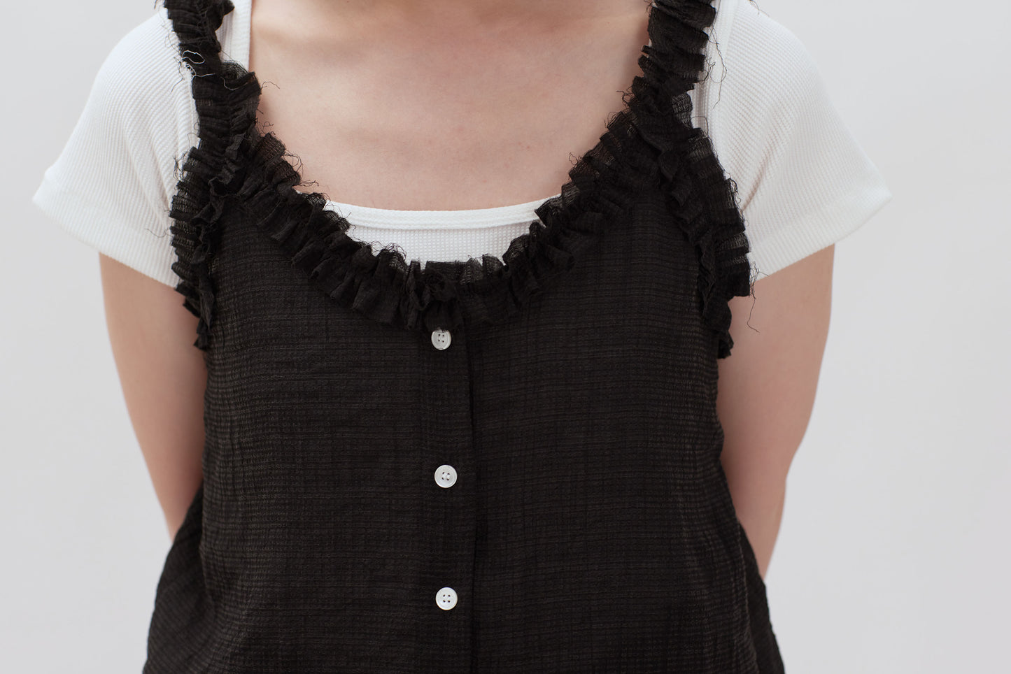 24SS-2430 | Ruffle Neck Tank Top