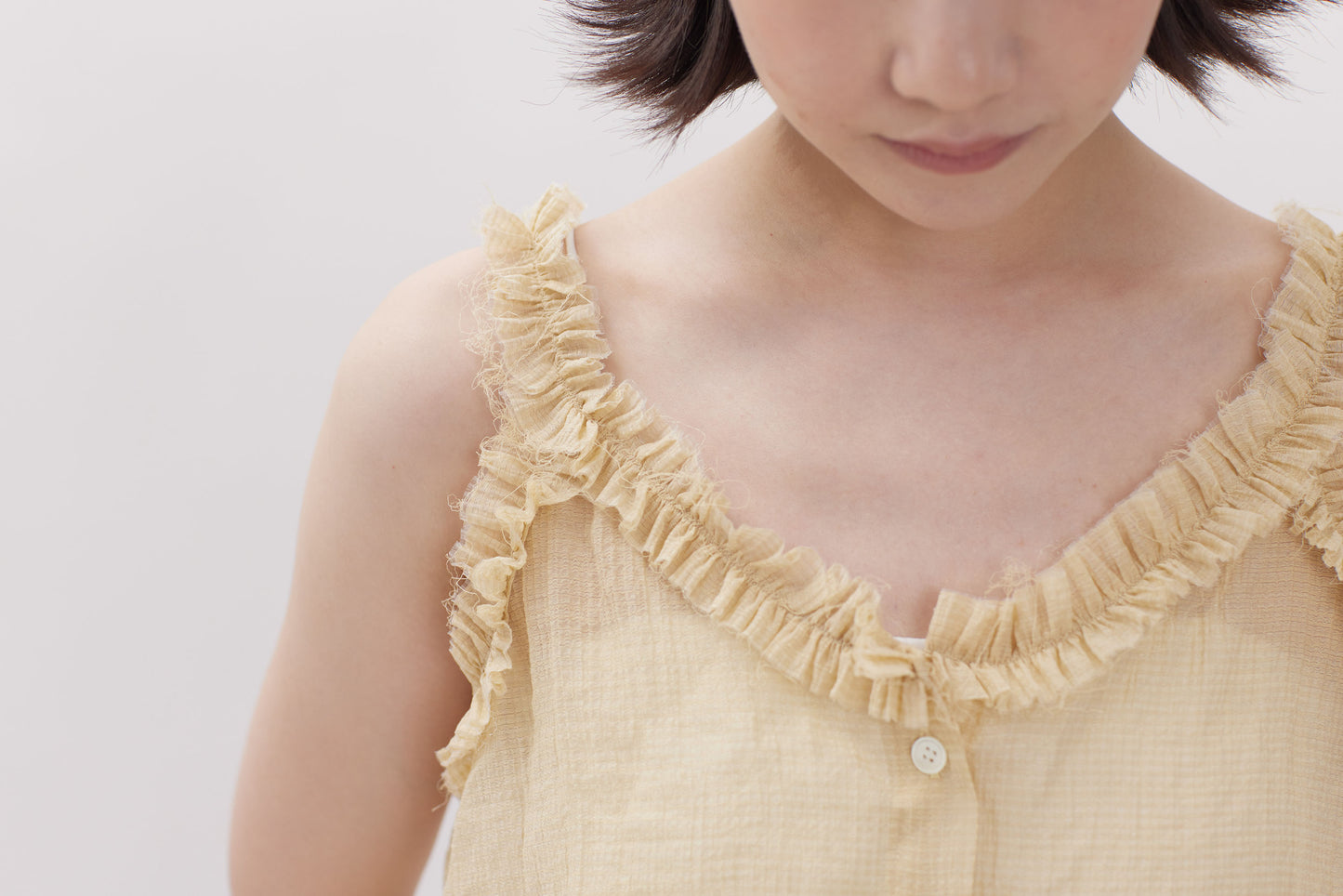 24SS-2430 | Ruffle Neck Tank Top