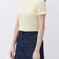 Cropped Towel Texture S/S Tee｜23SS-2411