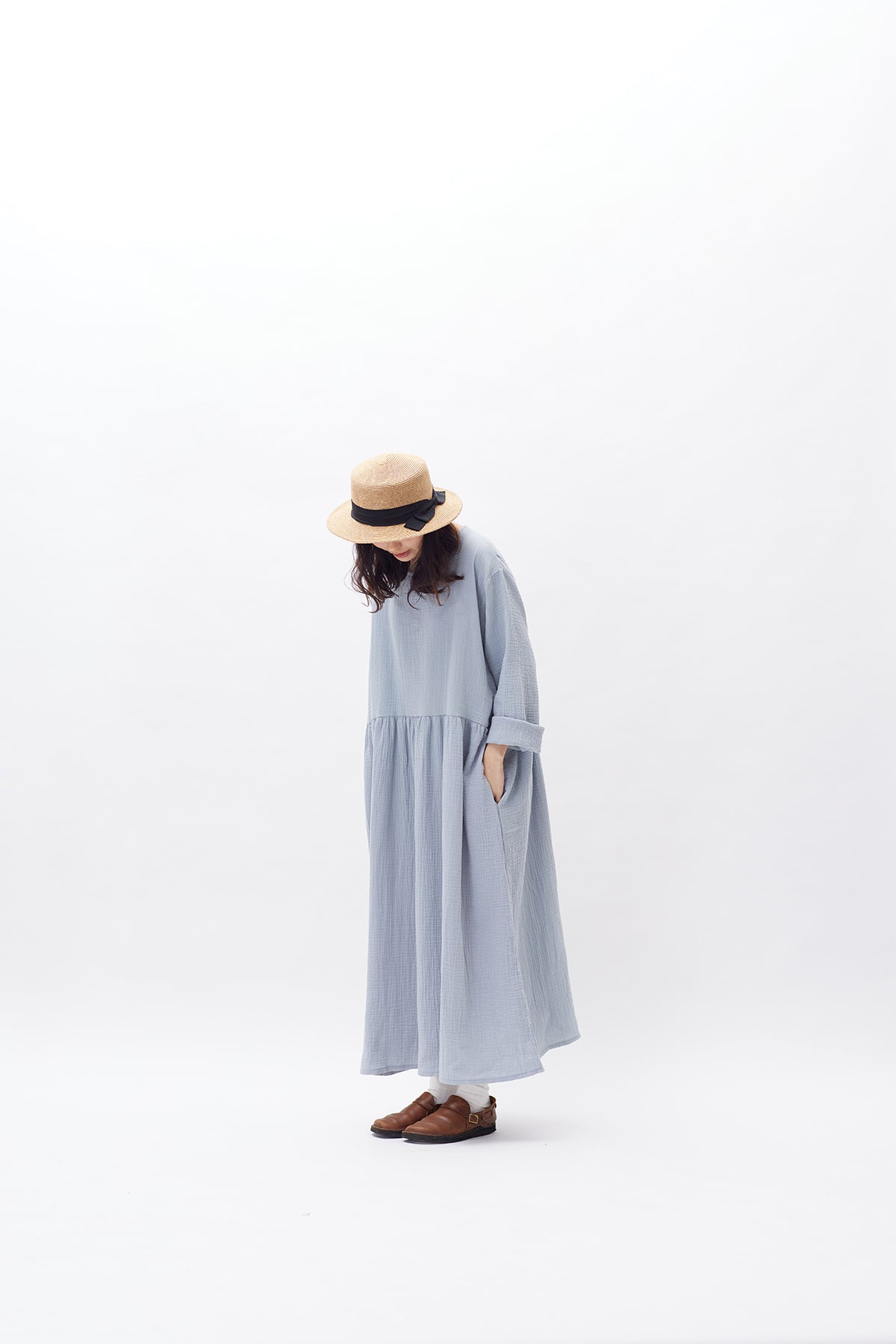 Foam Cotton Loose Fit Dress | 23SS-2906