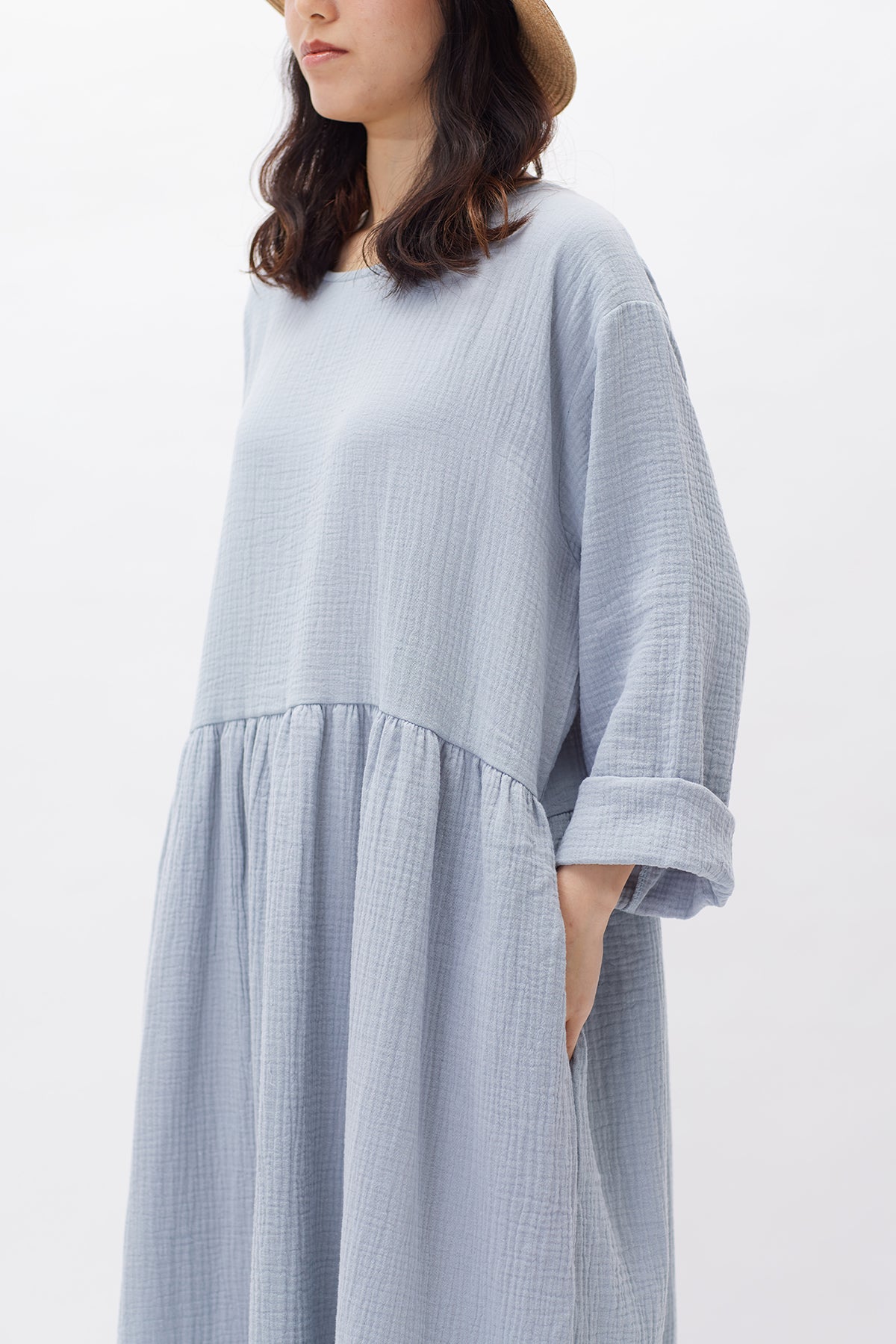 Foam Cotton Loose Fit Dress | 23SS-2906