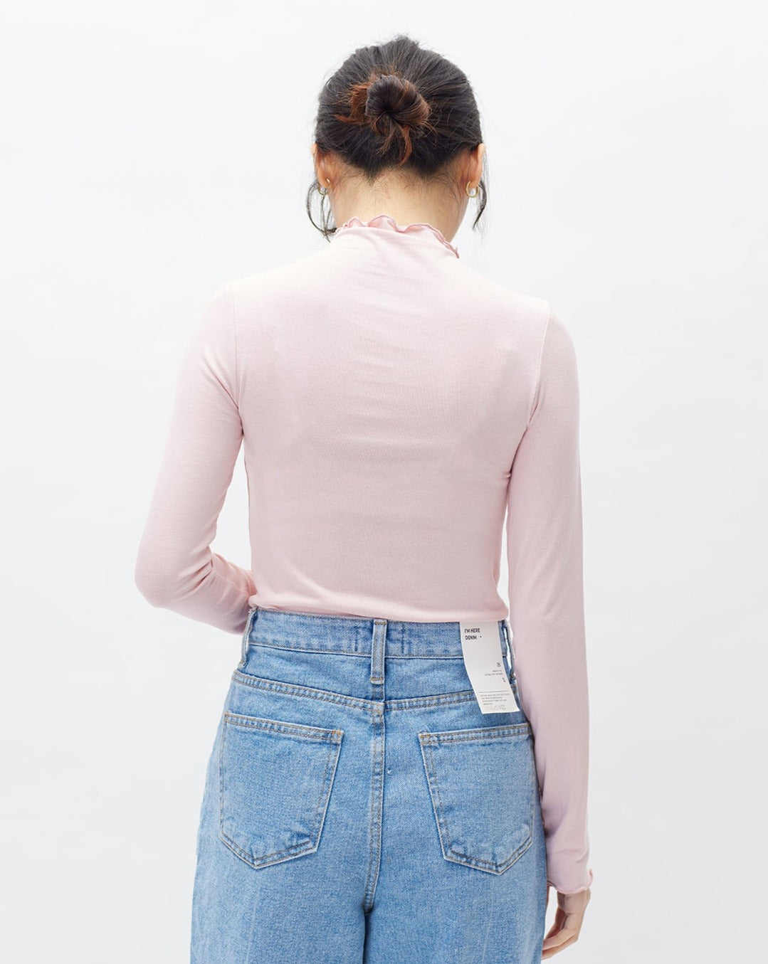 Ruffle Half Neck L/S Tee | 23SS-2401